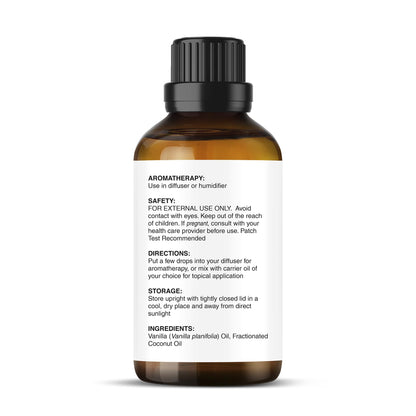 Majestic Pure Vanilla Essential Oil with Glass Dropper – 0.3 Fl Oz (10 ml) – 100% Pure & Natural