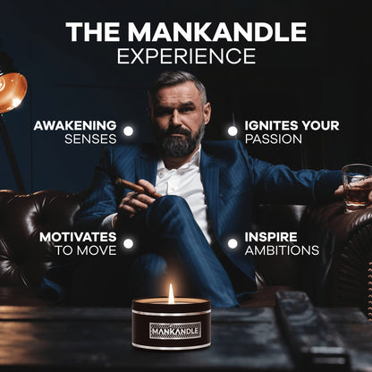 Majestic Zen Premium Scented Candles Gift Set for Men | 6-Pack Soy Wax Candles | Relaxing Masculine Scents