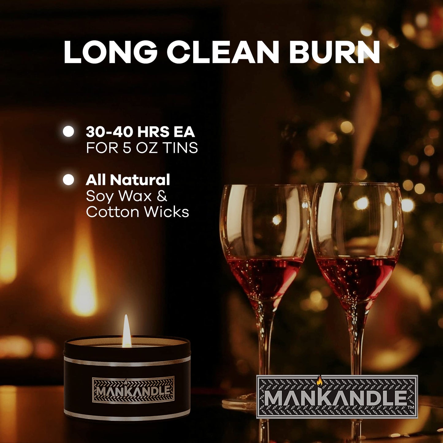 Majestic Zen Premium Scented Candles Gift Set for Men | 6-Pack Soy Wax Candles | Relaxing Masculine Scents