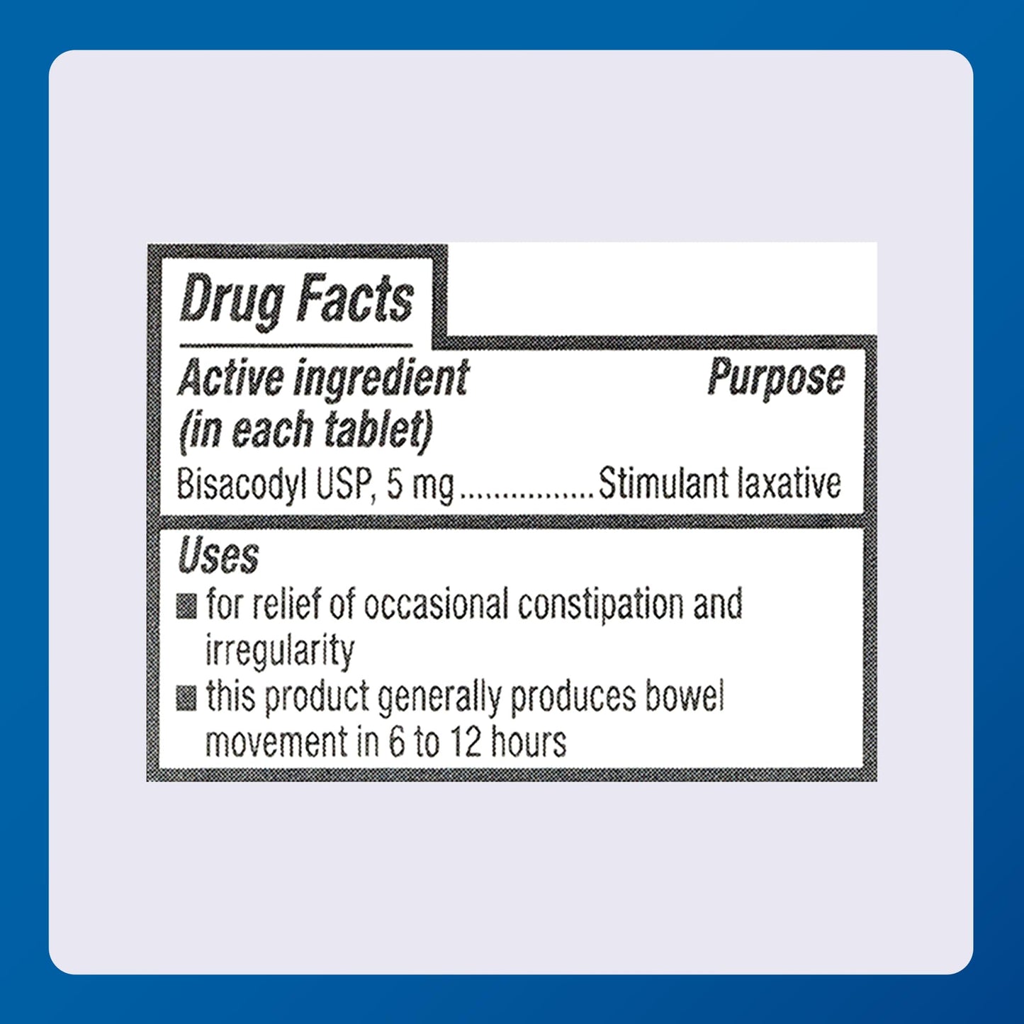 MAJOR Bisacodyl USP 5mg – Gentle Stimulant Laxative Tablets, 100 Count (3-Pack)