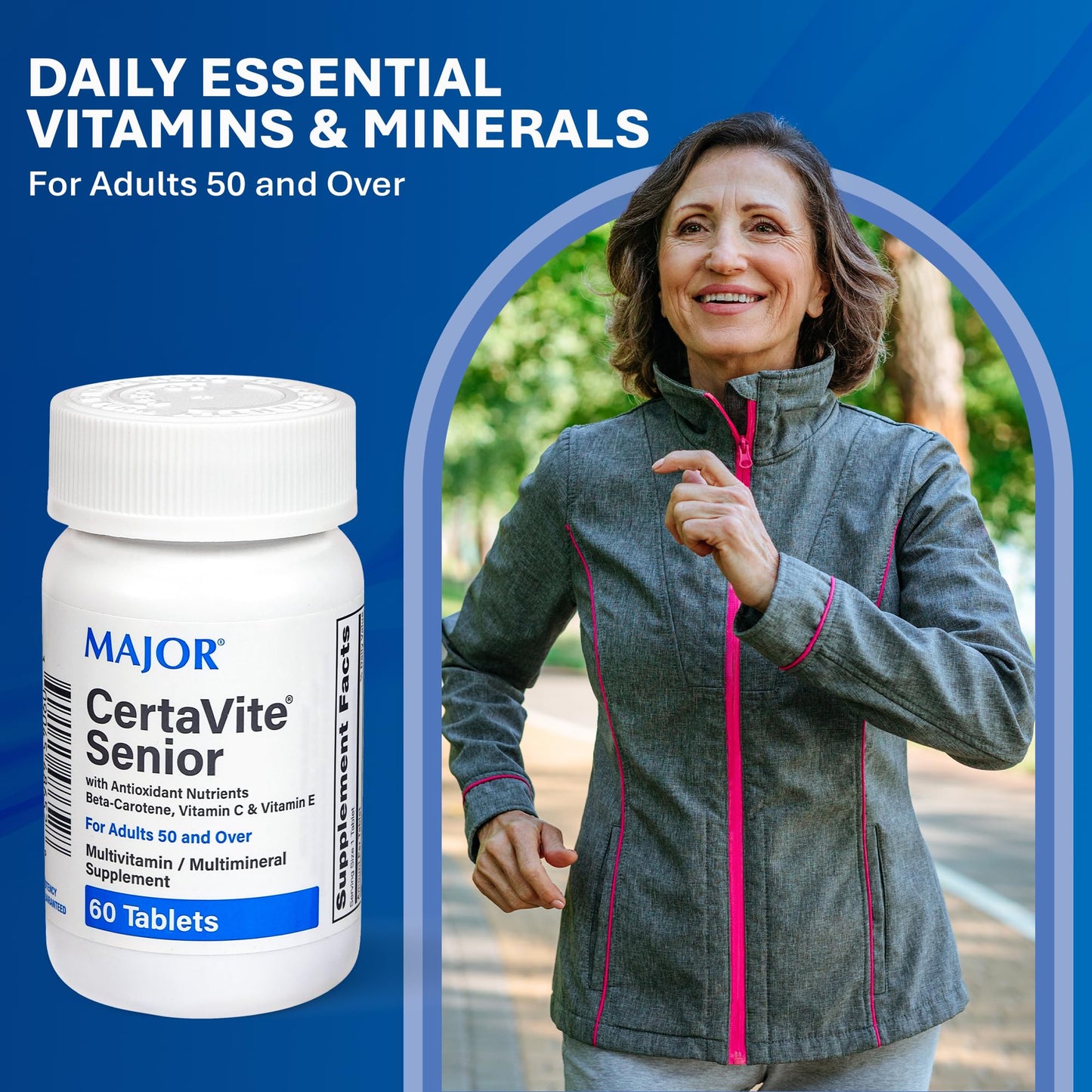 MAJOR CertaVite Senior Multivitamin – Immunity, Energy & Vision (60 Tablets)