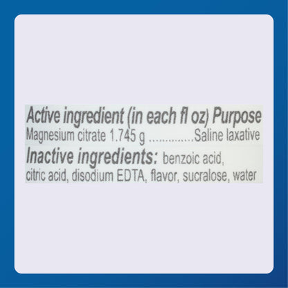 Major Magnesium Citrate Saline Laxative – Lemon Flavor, 10 fl oz (3 Pack)