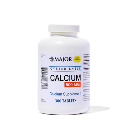 Major Oyster Shell Calcium 500 mg – Daily Calcium Supplement, 300 Tablets