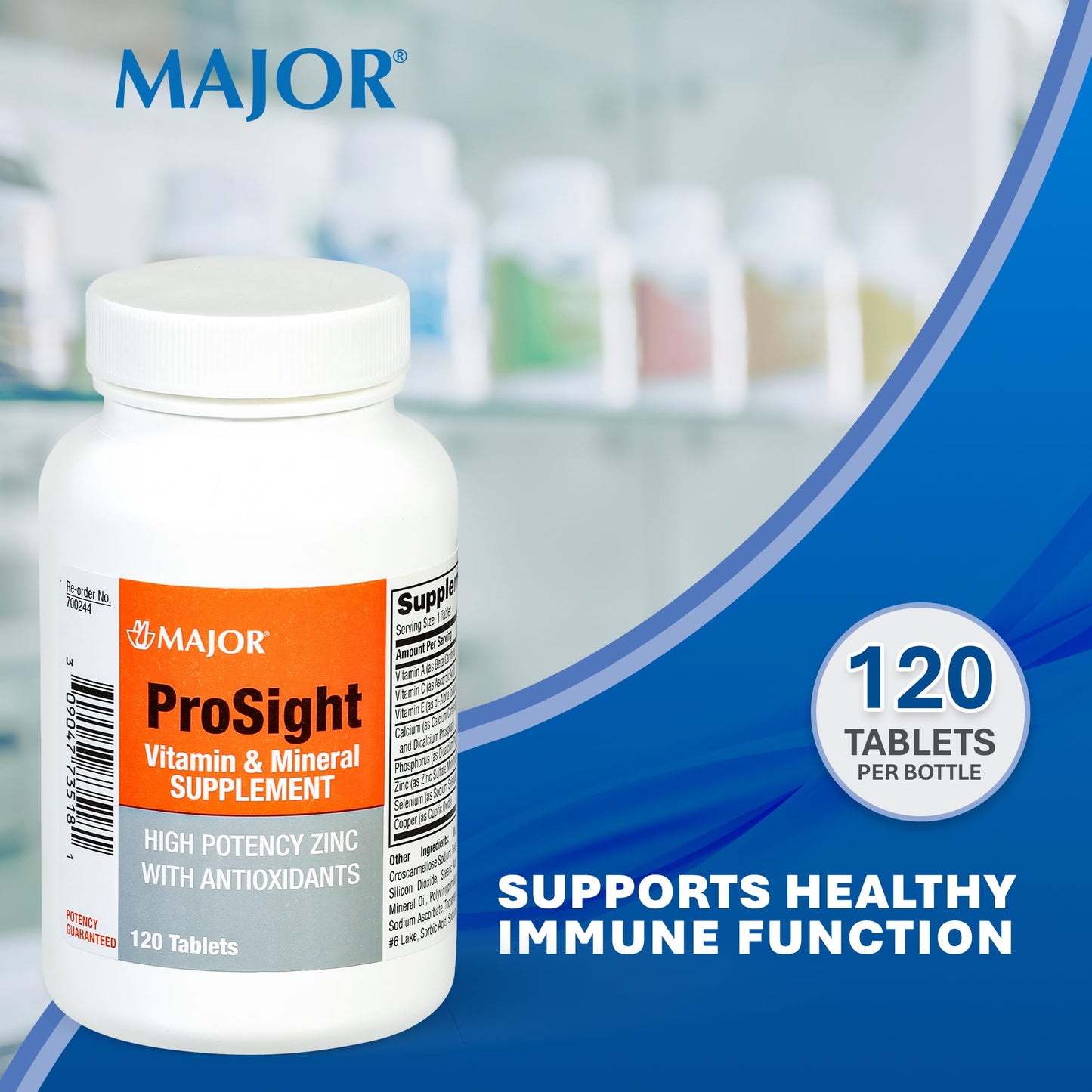 MAJOR ProSight Daily Multivitamin for Men & Women – 120 Tablets