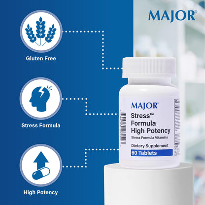 MAJOR Stress Formula – High Potency Stress Vitamins (60 Tablets)