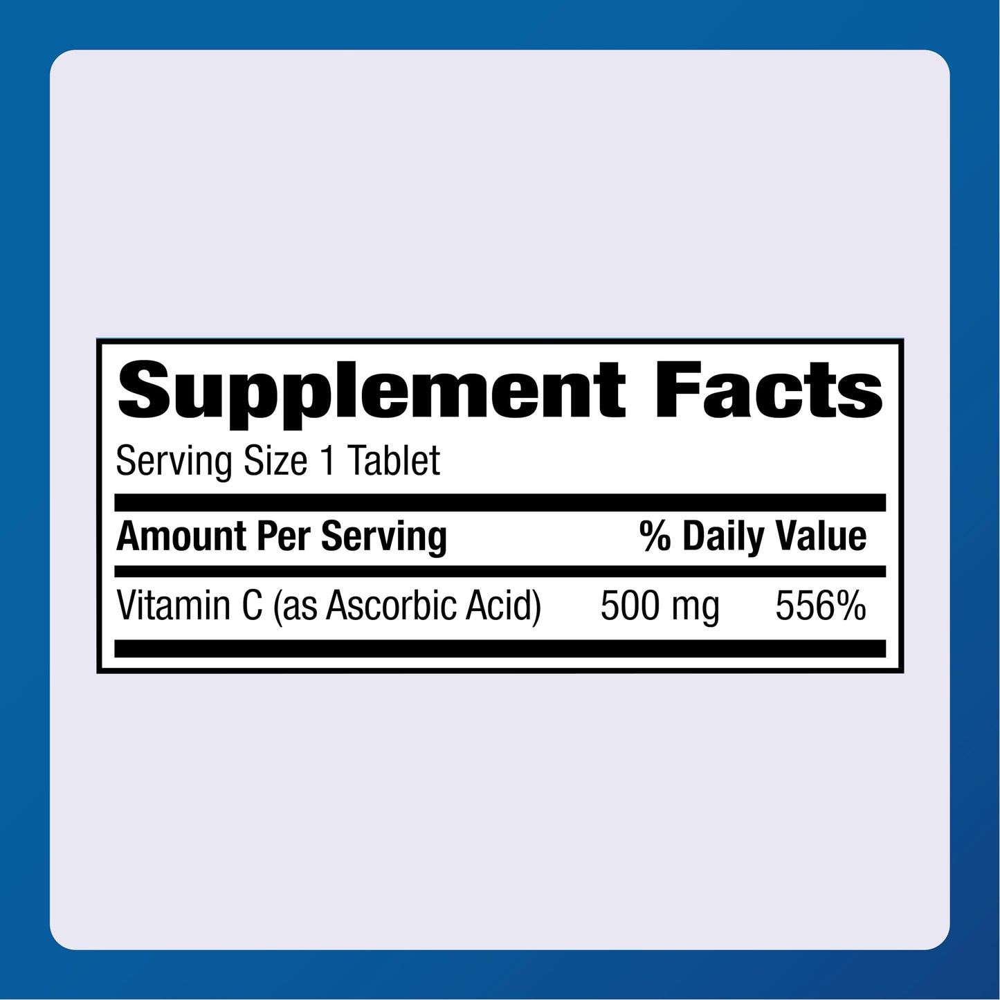 Major Vitamin C 500 mg Tablets (Ascorbic Acid) – 300 Count – Dietary Supplement | 1 Pack