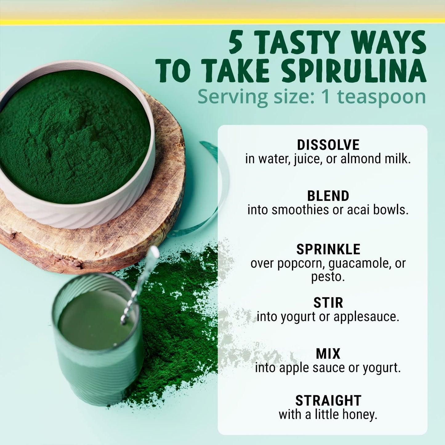 MAJU Organic Spirulina Powder .5 lb – Microcystin Free & Non-Irradiated