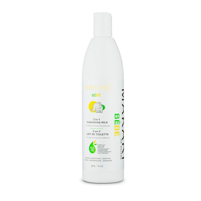 MAKARI Baby Skin Care Set - 2-in-1 Cleansing Milk, Foaming Gel & Calming Oil