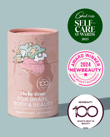 MAKE TIME Brain Health Powder for Women – Mood, Focus & Energy Boost | Cognizin