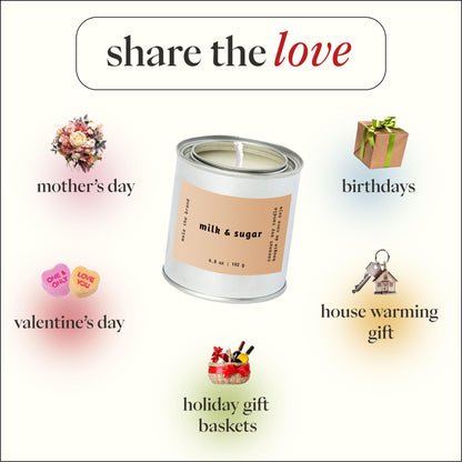 MALA Milk & Sugar Cinnamon & Vanilla Candle – Vegan Soy, 45-Hour Burn