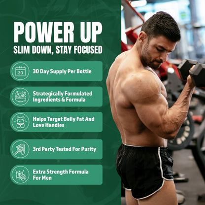Male AI Rapid Burn – GLP-1 Optimized Thermogenic Fat Burner for Men | 60 Capsules