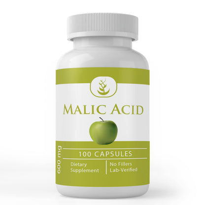 Malic Acid (100 Capsules) – Alpha Hydroxy Acid | Always Pure, Lab Verified