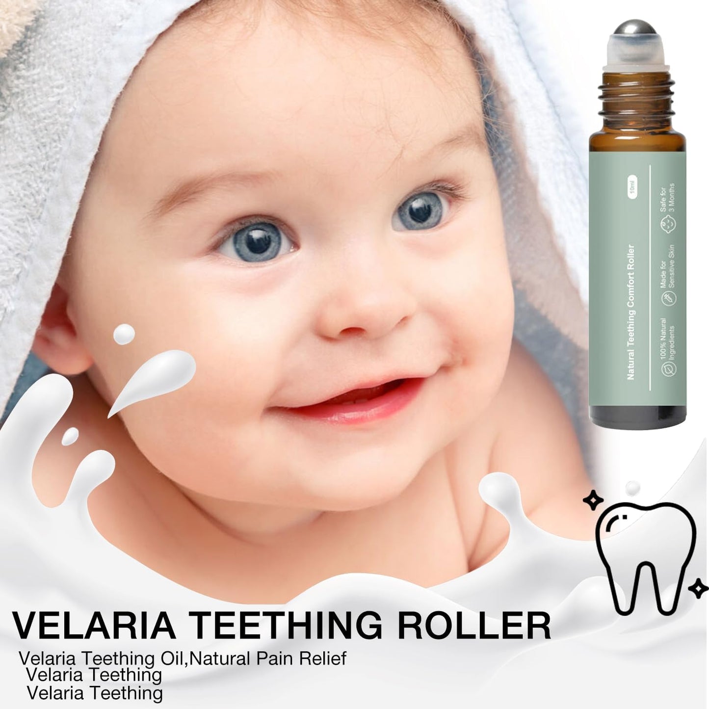 Mamas Teether Teething Roller – All-Natural Relief for Babies