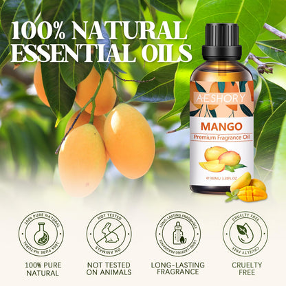Mango Fragrance Oil 100ml – Aromatherapy Essential Oil for Diffusers, Massage, Soap & Candles