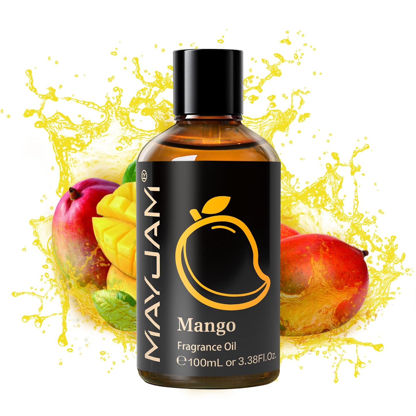 MAYJAM Mango Fragrance Oil 100ML with Glass Dropper - Diffuser & DIY Soap, Candle Making