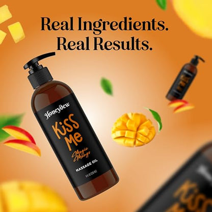 Mango Sensual Massage Oil for Couples – Vegan, Non-Greasy, Mango Scent