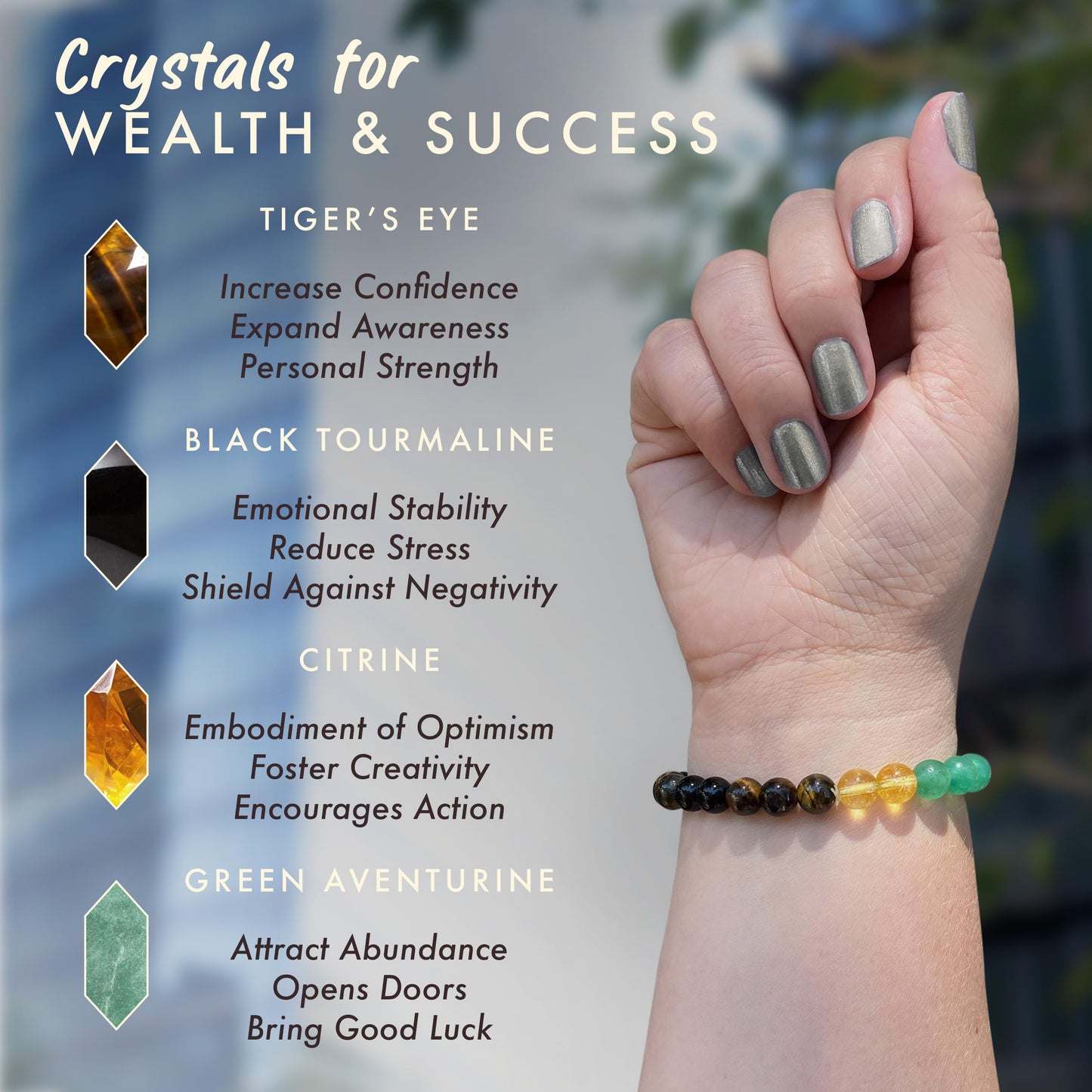 Manifest Sage & Bergamot Money Candle with Wealth Bracelet – 45 Hour Burn