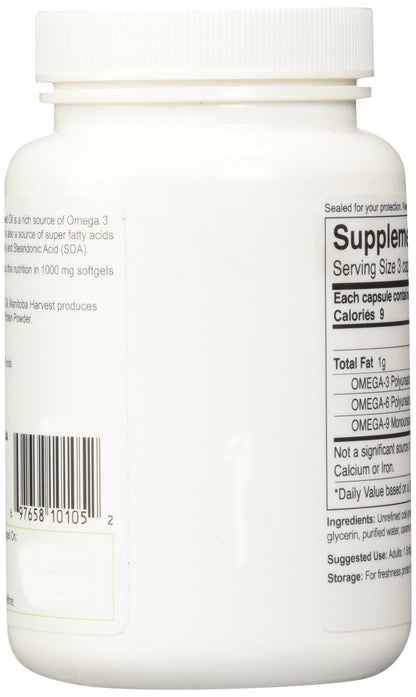 Manitoba Harvest Hemp Oil Soft Gels - 60 Softgels (Pack of 3)