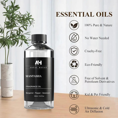 Mantasha 500ml Diffuser Oil – Sauvage-Inspired Bergamot, Pepper & Geranium