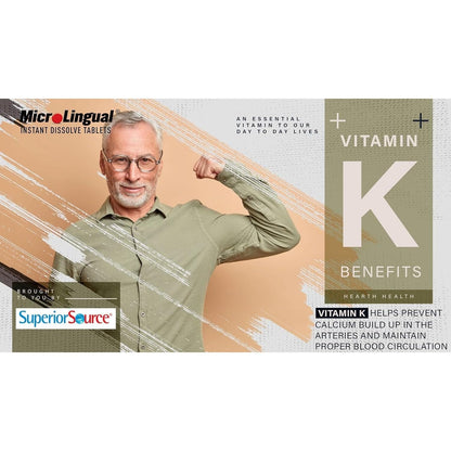 Superior Source Triple K 2-Pack: MK-4 500mcg, MK-7 50mcg, K1 500mcg