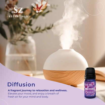 Sz Essentials Manuka Essential Oil – 100% Pure & Natural, New Zealand, 0.17 fl oz (5ml)