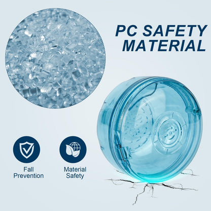 Maoerdental Retainer Cleaner Case - Double Layer No-Leak Denture Cup (Blue) for Aligners & Retainers