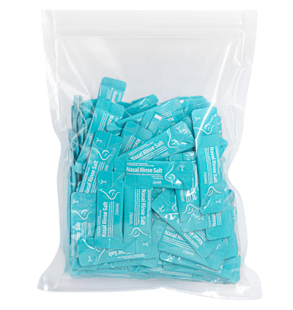 MAOEVER 100 Saline Packets for Nasal Irrigation | Neti Pot Salt Packets (Green, 100)