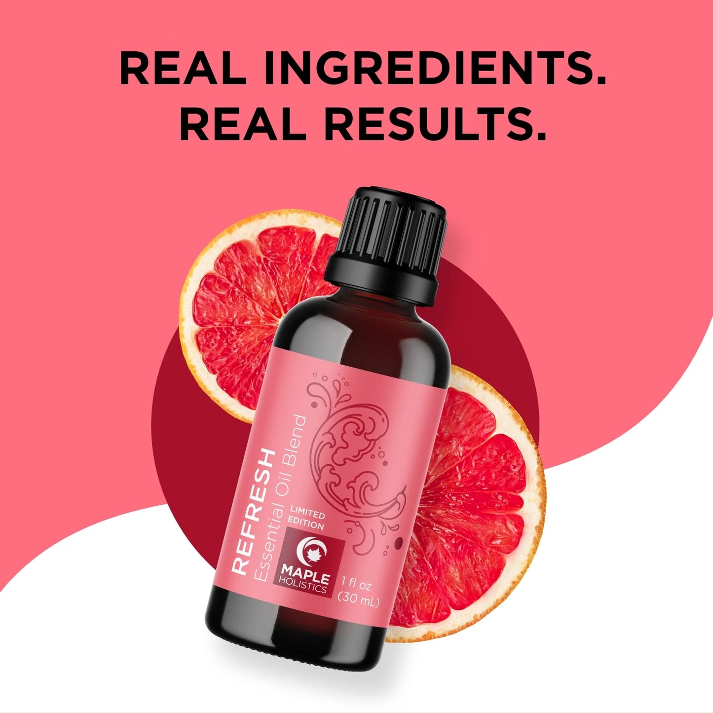 Pink Grapefruit Essential Oil Blend | Refreshing Citrus Diffuser Oil with Lime, Grapefruit, and Eucalyptus
