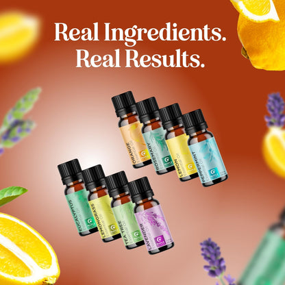 Pure Essential Oil Diffuser Set – Aromatherapy Oils for Home, Travel & Self-Care