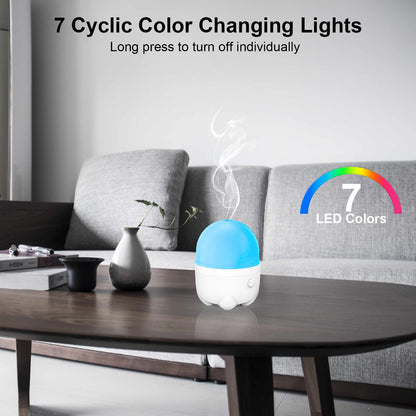Marchred 150ML Cordless Essential Oil Diffuser – Rechargeable & Portable Aromatherapy Humidifier
