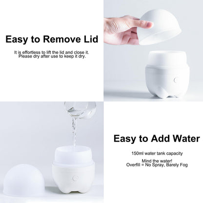 Marchred 150ML Cordless Essential Oil Diffuser – Rechargeable & Portable Aromatherapy Humidifier