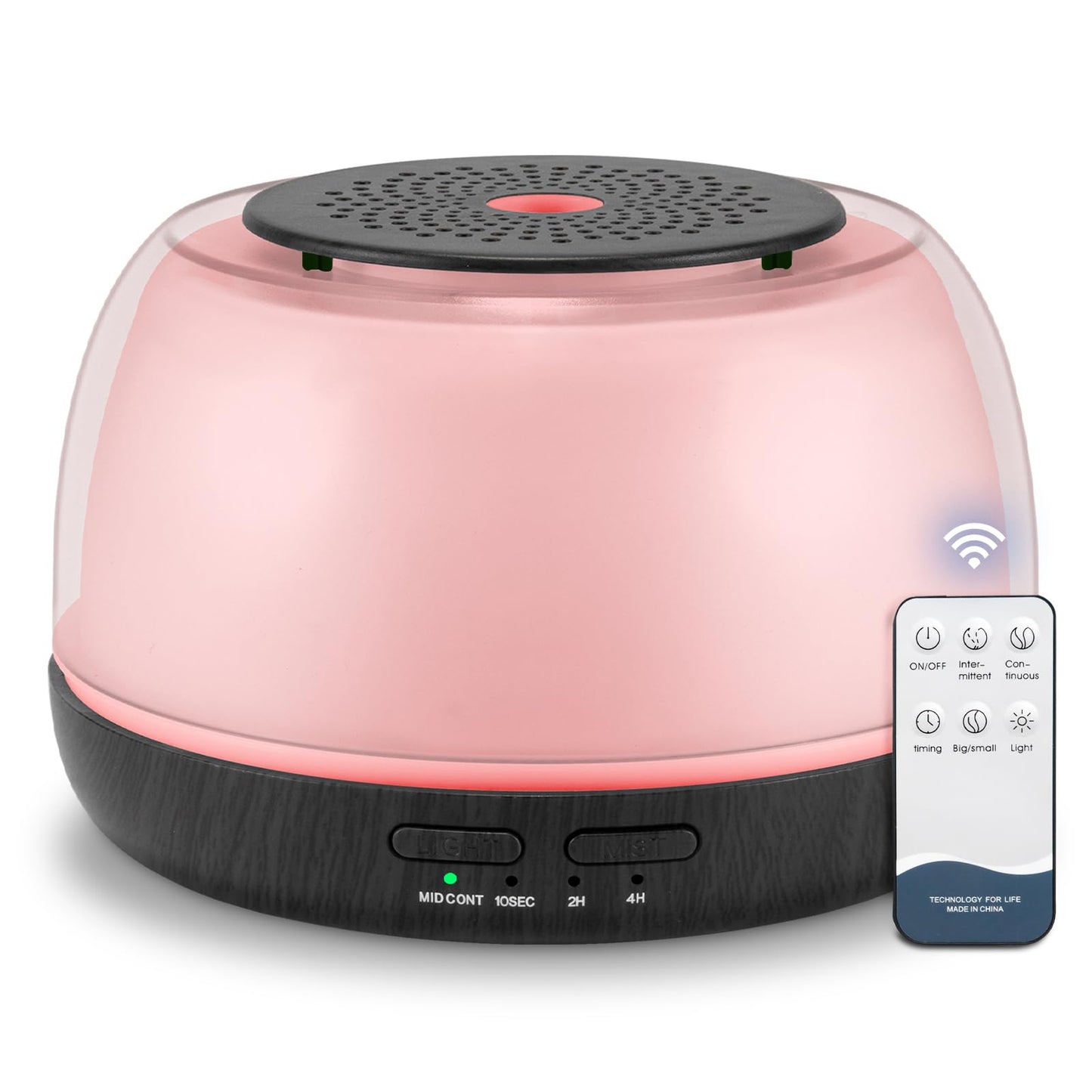 Marchred 300ML Essential Oil Diffuser - 8-Hour Aromatherapy with Remote, 7-Color LEDs, 4 Timer Settings
