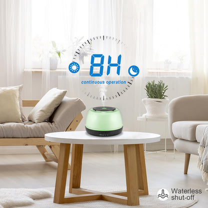 Marchred 300ML Essential Oil Diffuser - 8-Hour Aromatherapy with Remote, 7-Color LEDs, 4 Timer Settings