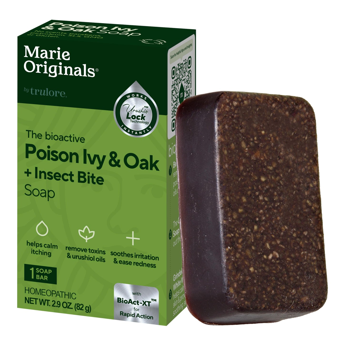 Marie Originals Poison Ivy Soap Bar | All-Natural Poison Ivy Treatment & Anti-Itch Skin Cleanser | 2.9 oz