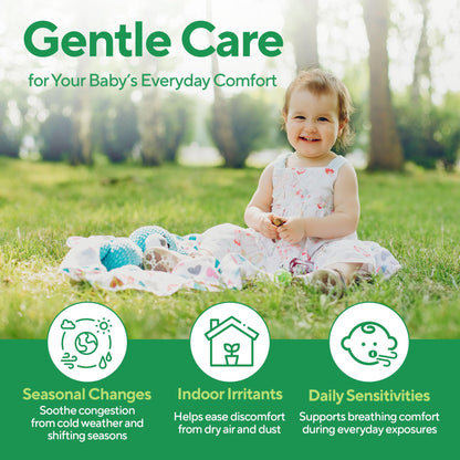 Marie Originals Natural Respiratory Baby Chest Rub | Breathe Essential Oil Blend for Babies & Toddlers | Petroleum Free, 1oz