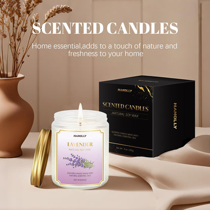 Marine Breeze Candle 9 oz – Scented Soy Candle for Calming Home Ambiance
