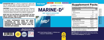 Marine D3 Omega-3 Calamari & Ecklonia Cava DHA - 60 Capsules | Marine Essentials