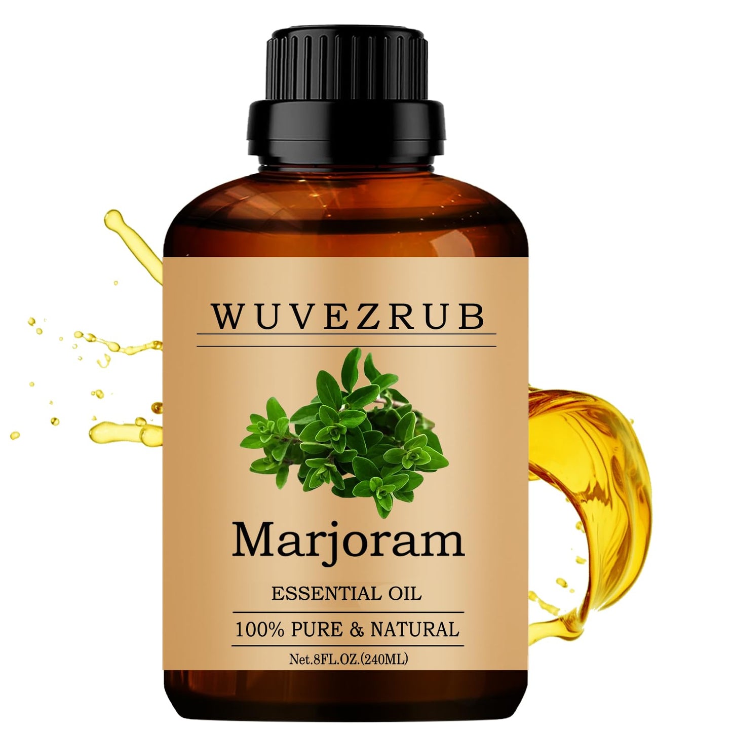 Marjoram Essential Oil 240ML – 100% Pure & Natural for Aromatherapy Diffuser – 8 Fl Oz