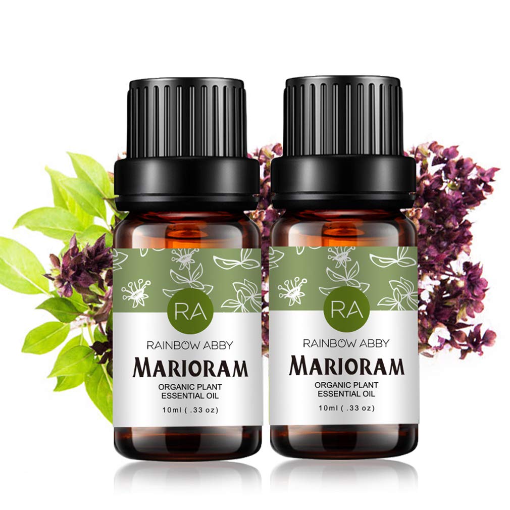 2-Pack Marjoram Essential Oil - 100% Pure Organic (10ml) - Diffuser & Skin Care