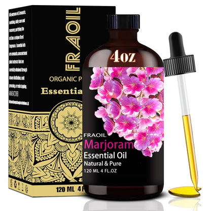Marjoram Essential Oil 4 oz (120 ml) for Diffuser, DIY Candles & More | FRAOIL