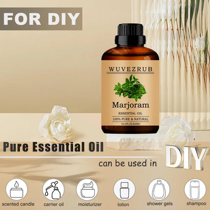 Marjoram Essential Oil 240ML – 100% Pure & Natural for Aromatherapy Diffuser – 8 Fl Oz