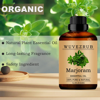 Marjoram Essential Oil 240ML – 100% Pure & Natural for Aromatherapy Diffuser – 8 Fl Oz