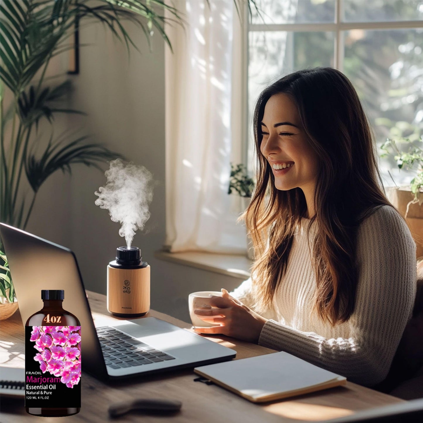 Marjoram Essential Oil 4 oz (120 ml) for Diffuser, DIY Candles & More | FRAOIL
