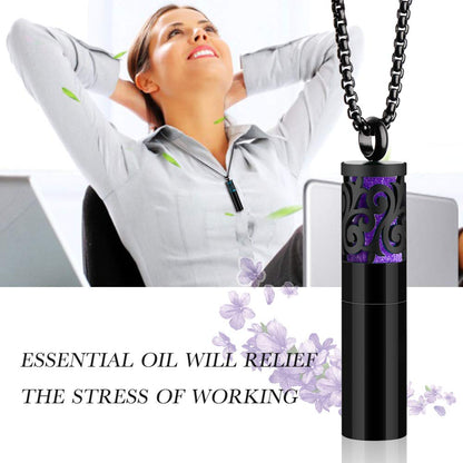 Maromalife Essential Oil Diffuser Necklace – 316L Stainless Steel Gift Set