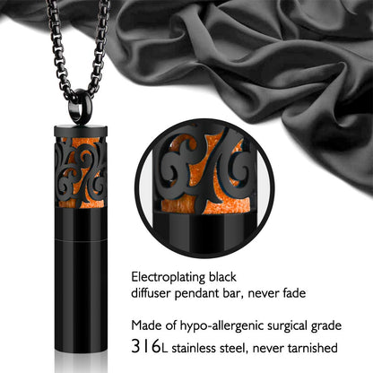 Maromalife Essential Oil Diffuser Necklace – 316L Stainless Steel Gift Set