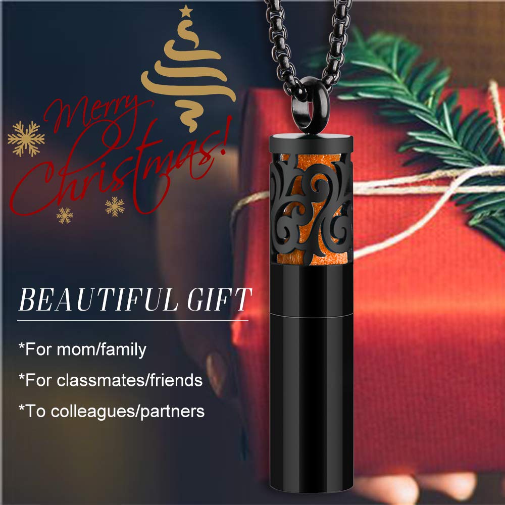 Maromalife Essential Oil Diffuser Necklace – 316L Stainless Steel Gift Set