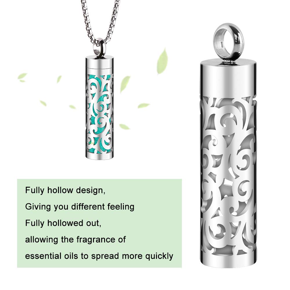 Maromalife Essential Oil Necklace – 316L Stainless Steel Diffuser Pendant