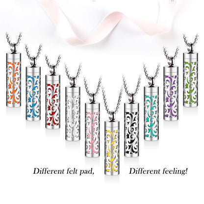 Maromalife Essential Oil Necklace – 316L Stainless Steel Diffuser Pendant