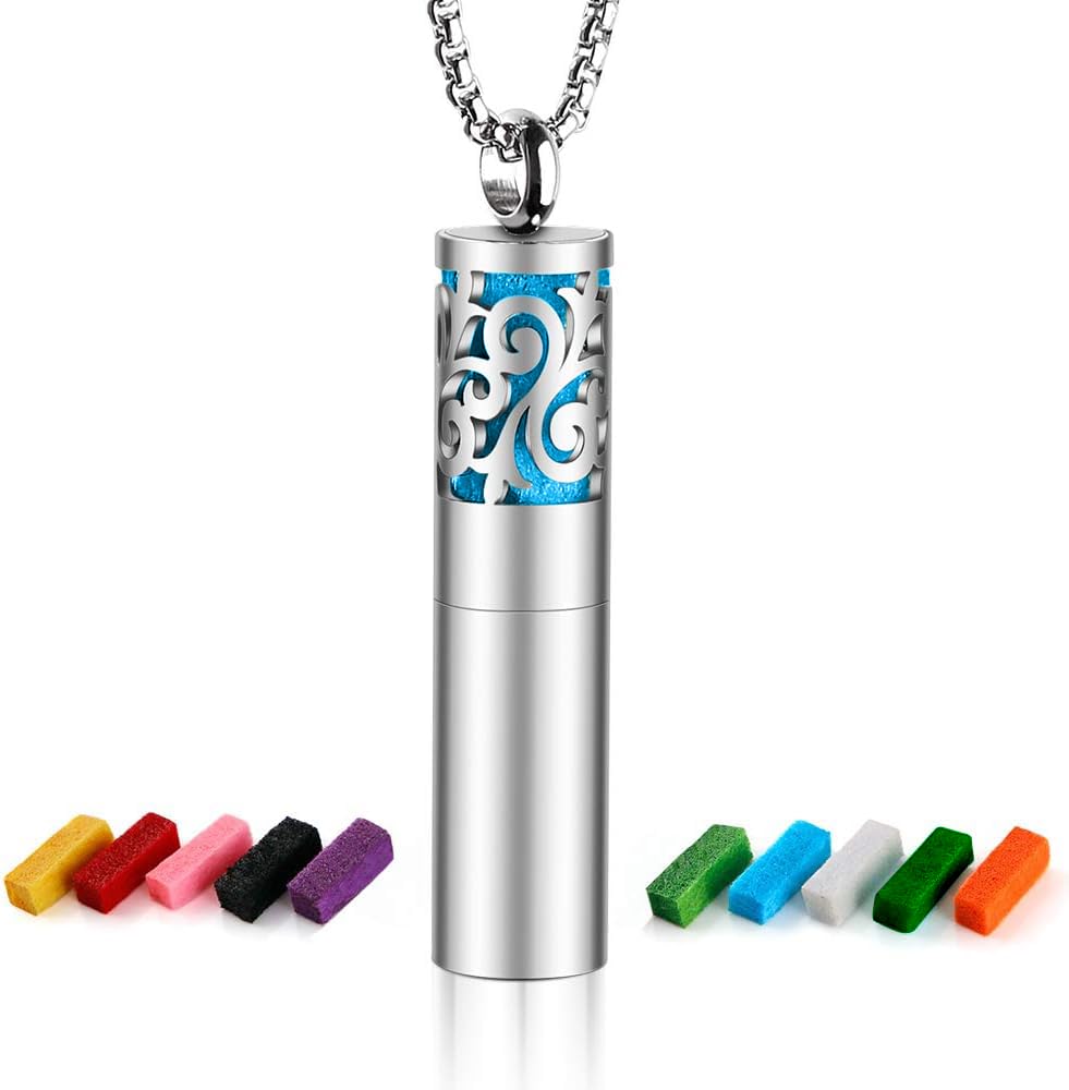Maromalife Essential Oil Necklace for Women | 316L Stainless Diffuser