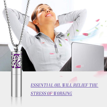 Maromalife Essential Oil Necklace for Women | 316L Stainless Diffuser
